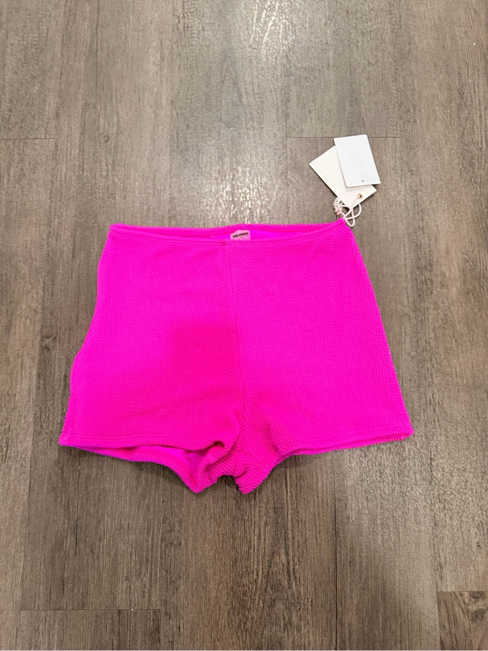 Good American Vibrant Hot Pink swim Shorts